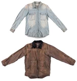 The Walking Dead Maggie Production-Worn Bloody Button-Down Shirt With Canvas Jacket – AMC LOA | Goldin
