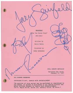Seinfeld Cast-signed Script | RR Auction