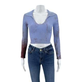 Scream VI Tara Carpenter (Jenna Ortega) Screen Worn Shirt & Jeans Ch 3 Sc 84 | VIP Fan Auctions