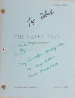 Lot 118 - Happy Days and Laverne and Shirley (20+) Revised and Final Draft scripts.