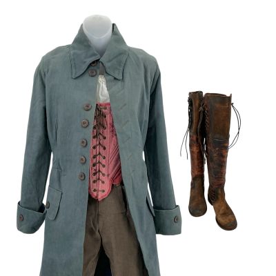 Lot 101: Sleepy Hollow (2013-2017) Betsy Ross (Nikki Reed) Screen Worn Open-Front, Coat, Corset, Shirt, Pants & Boots Ep 304 & 309 | VIP Fan Auctions