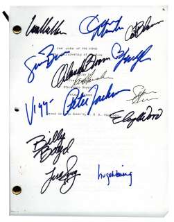 Lot 695 - "Lord of the Rings: The Fellowship of the Ring" Cast Signed Script