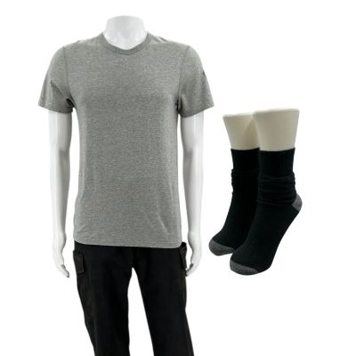 Lot 96: Resident Evil Welcome to Raccoon City (2021) Chris Redfield (Robbie Amell) Screen Worn Shirt, Pants & Socks | VIP Fan Auctions