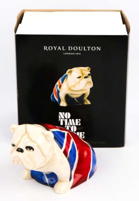 James Bond 007 - No Time to Die (2021) Royal Doulton ’Jack’ Ceramic Bulldog Figure with Original… | Ewbank’s