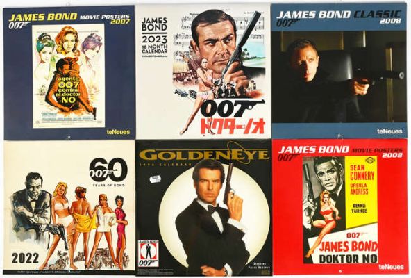 Lot 2397 - James Bond 007 - Forty four James Bond calendars. (44) | Ewbank’s