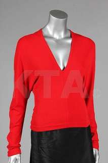 A scarlet Donna Karan viscose jersey top, worn in | Kerry Taylor Auctions