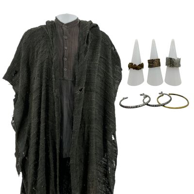 The Bluff Scout Screen Worn Stunt Double Shroud, Shirt, Pants, (3) Rings & (3) Bracelets Ch 1 Sc 20 | VIP Fan Auctions