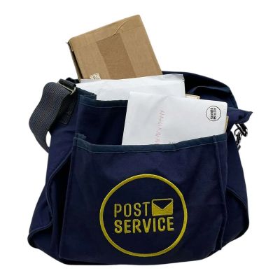 Lot 9: The Sheep Detectives Postwoman Jo Screen Used Postal Bag W/ Prop Mail | VIP Fan Auctions