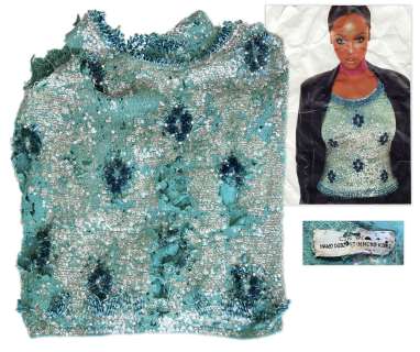 Tyra Banks Worn Sequined Shirt | Nate Sanders