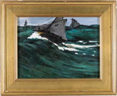 Claude Monet Replica Painting of "The Green Wave" from Confess, Fletch (Miramax, 2022). | Heritage
