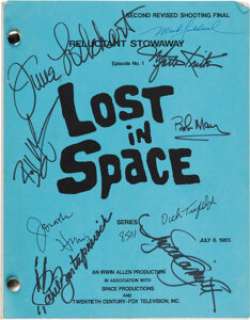 Lost in Space (CBS TV, 1965-1968), Cast Signed Script of Season 1, Episode 1 "The Reluctant Stowaway". | Heritage