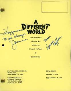 A Different World Signed Script | Piece of the Past