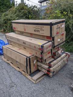 Pallet of assorted new in box furniture - Queen bed storage drawers/ king bed footboards, slates, su | Direct Liquidation