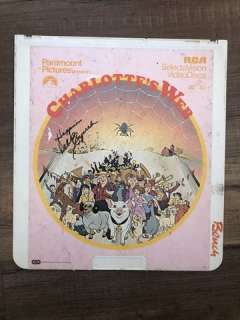 Debbie Reynolds Signed Charlotte’s Web Video Disc | Premiere Props