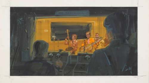 Lot 190 - A Honkytonk Man recording session concept design