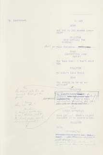 A screenplay of The Death Kiss | Bonhams