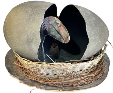 Q: The Winged Serpent (1982) - Special Effects Stop-Motion Egg | Hanlin Auction Service