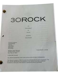 Lot 2 - 30 Rock (2006–2013) - Season 1 Episode 1 Script (Pilot Re-Shoots)