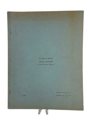 Laurel and Hardy - A Chump at Oxford (1940) - Original Script | Hanlin Auction Service