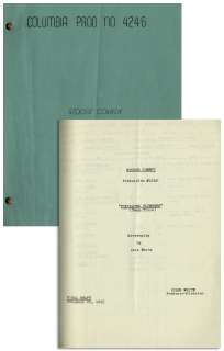 Moe Howard’s Personally Owned Script for The Three Stooges 1956 Film ’’Scheming Schemers’’ | Nate Sanders