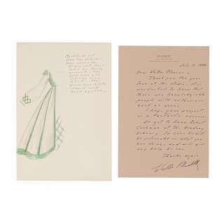 A Walter Plunkett Group of Correspondence pertaining to Gone with the Wind with Original Sketch | Bonhams