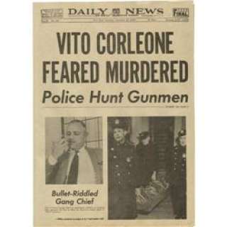 The Godfather Prop Newspaper | Heritage