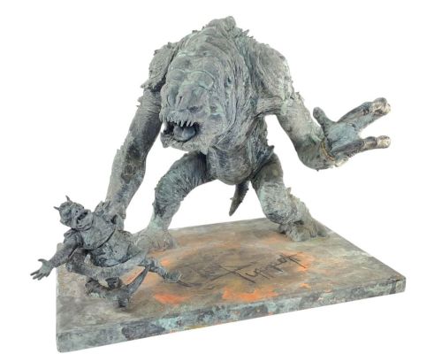 Lot 158 - Star Wars - Return of the Jedi (1983) (Phil Tippett Collection) - Signed Rancor Monster Model Lot A | Hanlin Auction Service