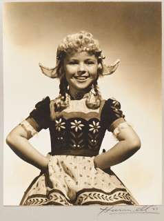 Shirley Temple Personally Owned Photo From ’’Heidi’’ -- Large Portrait Signed by Photographer George Hurrell on Mat | Nate Sanders