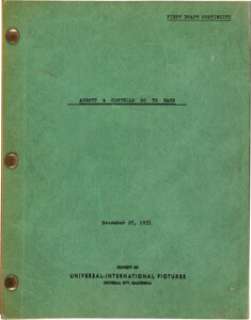 A Script from "Abbott & Costello Go to Mars." | Heritage
