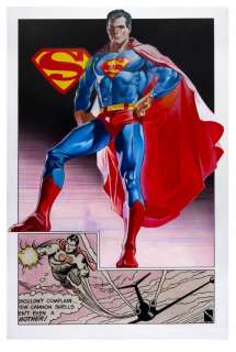 "Superman" Original Poster Painting. | Van Eaton Galleries
