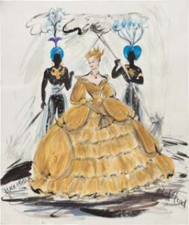 Grace Kelly "Frances Stevens" Costume Sketch by Edith Head for To Catch a Thief (Paramount, 1955). | Heritage