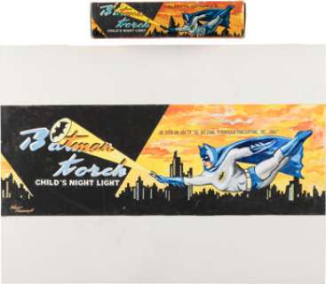 Batman Torch Night Light with Original Artwork (OK, 1966). | Heritage