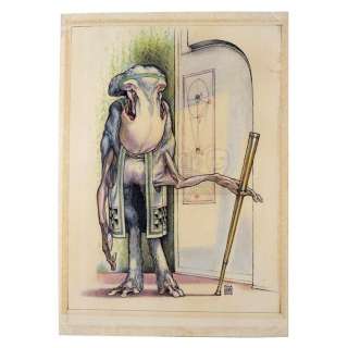 STAR WARS - EP IV - A NEW HOPE (1977) - Lot 281 - Hand-Drawn Ron Cobb Hammerhead Predecessor Illustration