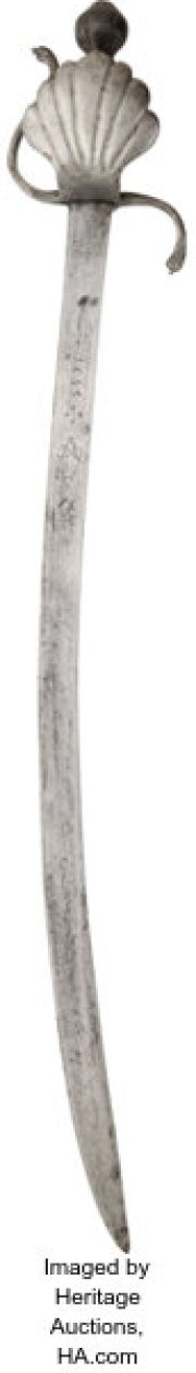 Keith Richards "Captain Teague" Photo-Matched Extremely Rare and Significant Hero Dutch VOC Cutlass Sword from Pirates of the Caribbean: At World’s End (Walt Disney, 2007). | Heritage