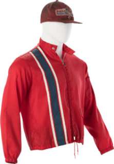 Forrest Gump (Paramount, 1994), Tom Hanks "Forrest Gump" Distressed Bubba Gump Cap and Jacket from the Running Sequence.