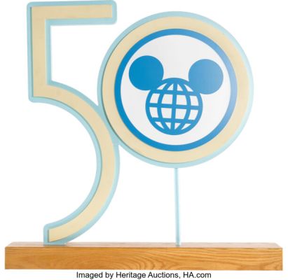 Walt Disney World® Resort - 50th Anniversary Original Resort-Used Display 34" x 34" (The Walt Disney Company, c. 2021 - 2022). | Heritage