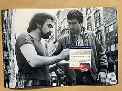 Taxi Driver - Taxi Driver - Signed by Director Martin Scorsese - with PSA/DNA Certificate - Autograph, photo - No reserve!