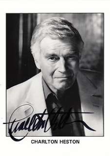 Hollywood Legend - Charlton Heston (+) Autograph - Originally Signed Maxi-Photo | Catawiki