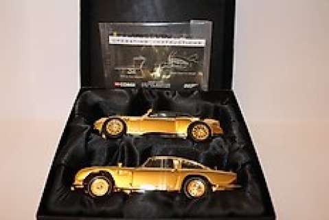 James Bond - 40th Anniversary Twin Gold Plated Set - Goldfinger & Die Another Day - Sean Connery & Pierce Brosnan - Corgi Toys | Catawiki