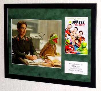 The Muppets - Tina Fey (Nadya) Framed, signed + Certificate of Authenticity