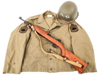 RICK JASON COMBAT TV COSTUME UNIFORM & PROP GUN | Centurion Auctions