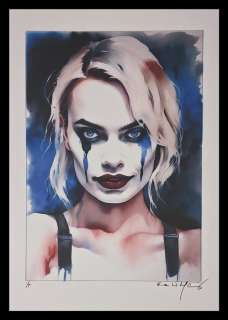 Harley Quinn - watercolor edition by Emma Wildfang - Large size | Catawiki