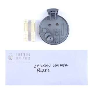 Star Wars: Return Of The Jedi (1983) - Lot 1288 - AT-ST Model Miniature Hatch and Blaster Cannons with ILM "Chicken Walker" Envelope