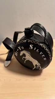 Vintage Leather Canteen, Leather Belt - The Lone Ranger, Hi-Yo Silver - Lee Powell | Catawiki