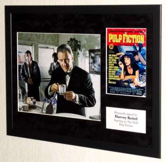 Pulp Fiction - Harvey Keitel (The Wolf) Framed, signed + Certificate of Authenticity | Catawiki