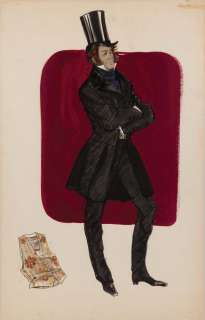Lot 515 - Costume sketch of Rex Harrison from Doctor Dolittle