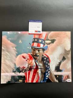 Rocky IV - Carl Weathers (+) as Apollo Creed - Signed with PSA/DNA Certificate - No Reserve! | Catawiki
