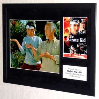 Karate Kid, the - Ralph Macchio (Daniel LaRusso, The Karate Kid) Premium Framed, signed, + COA | Catawiki