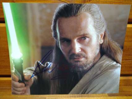 Star Wars Episode I: The Phantom Menace - Signed by Liam Neeson, with Letter of Authenticity - Photo, Autograph | Catawiki