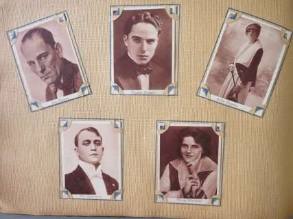 Album 196 Film Star Cards 1920,s Picture Egyptian Cigarettes Universal Cigarettes Works Charlie | Catawiki